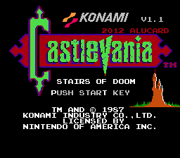 Castlevania - Stairs of Doom Title Screen